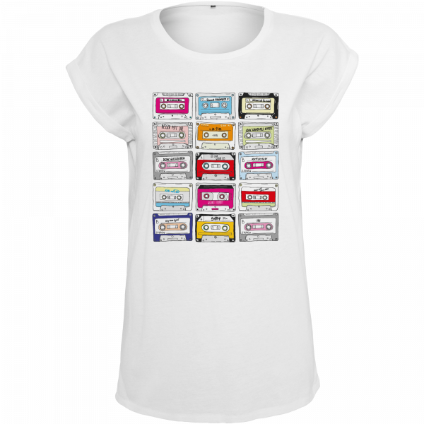 Jeanette Biedermann - Girlie Shirt - Kassetten (weiß)