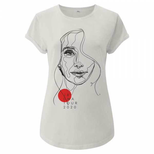 Jeanette Biedermann - Girlie Shirt - Illustration (Offwhite)